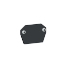 TARGETTI - TAR9504/ST3-B END CAP 48V REC TRIMLESS TRACK BK