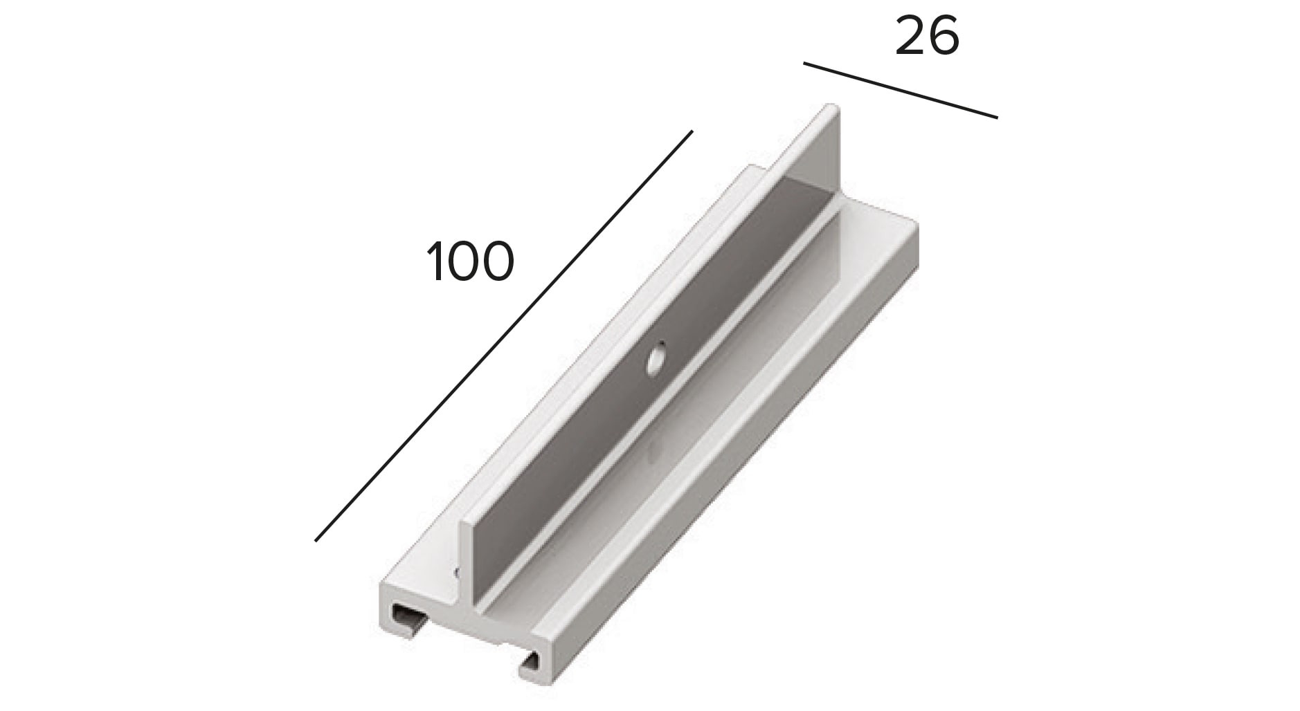 TARGETTI - TARS-9000/123 RIGID SUPPORT BRACKET ALLUMINIUM