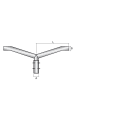 SEM - SEMTD150100 TESTA PALO DOPPIO L=1000 INCL. 15/0