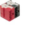 HAGER - HAGTG008 Bussteckklemmen KNX, 2polig, rot/schwarz