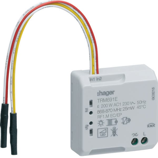 HAGER HAGTRM691E Funk UP Univ.-Dim. 1f/Eing. 2f 200W 2D