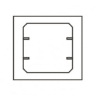 A.T.E.C. SRL - TUTTU AC12B ADATTATORE PER COMANDO 35X35 BIANCO