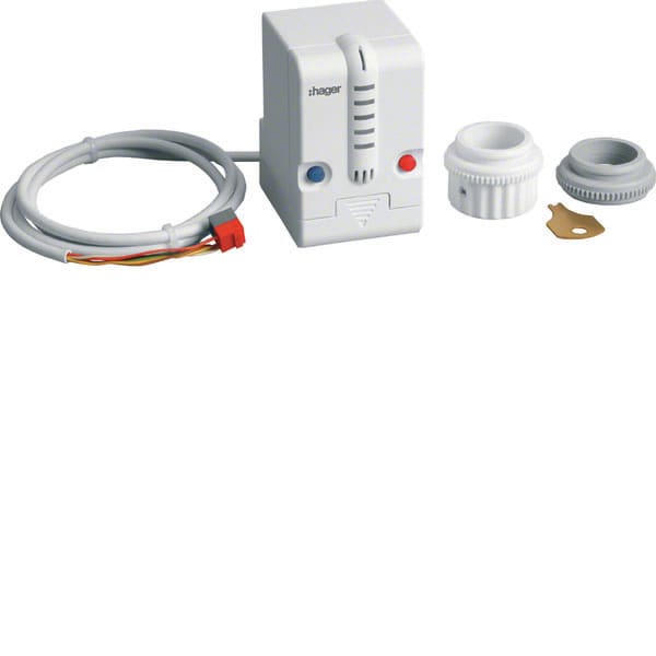 HAGER HAGTX502 Stellantrieb mit Temperaturregler, KNX