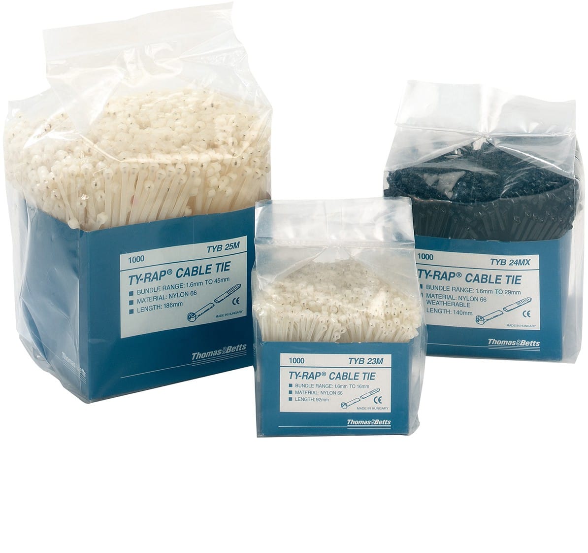 ABB SPA - ABBTYB232MX TYRAP IN SCATOLA 2,3X203 NEROUV 1000PZ