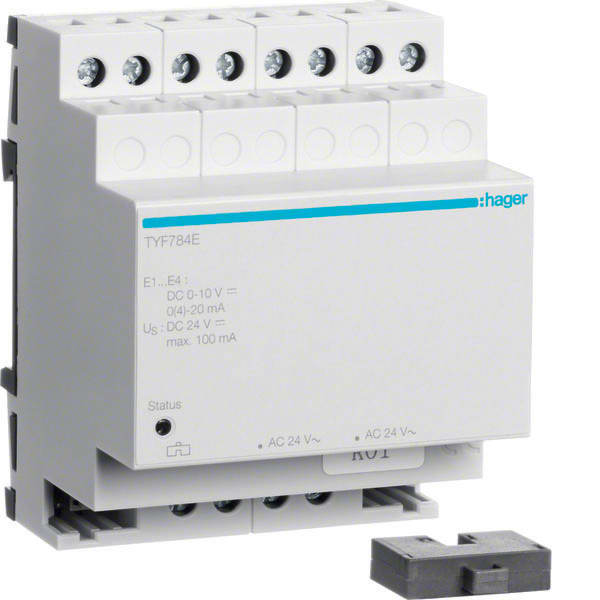 HAGER - HAGTYF784E ESTENSIONE MOD KNX 4 IN ANALOGICI 4M 24V