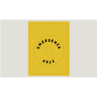 CABUR SRL - CBRTAEM062Y TARGA EMERG PVC AD FLAT GIALLA DIAM.EST.