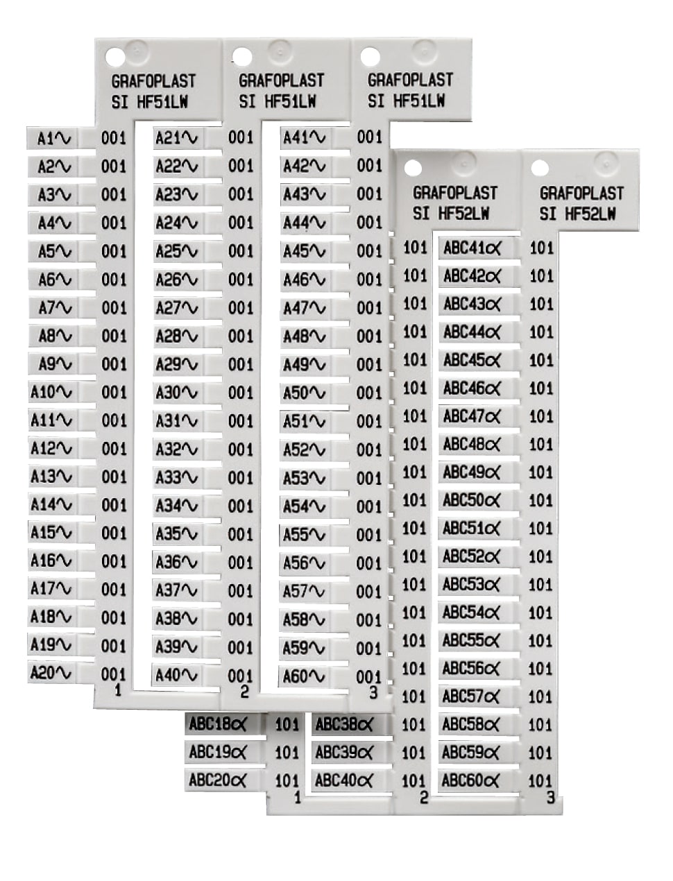 GRAFOPLAST SRL - GRASIHF52LW TESSERA BAND.X MORS.WEID 15X5MM CF.96