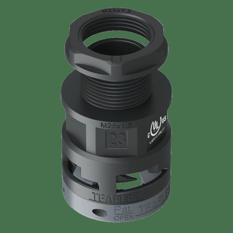 TEAFLEX TEAU6BSM23M25 RACC.NERO IP66 SM23 M25X1,5