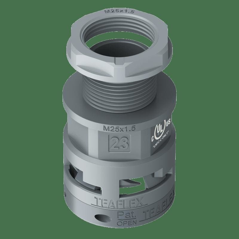 TEAFLEX TEAU6GSM23M25 RACC.GRIGIO IP66 SM23 M25X1,5