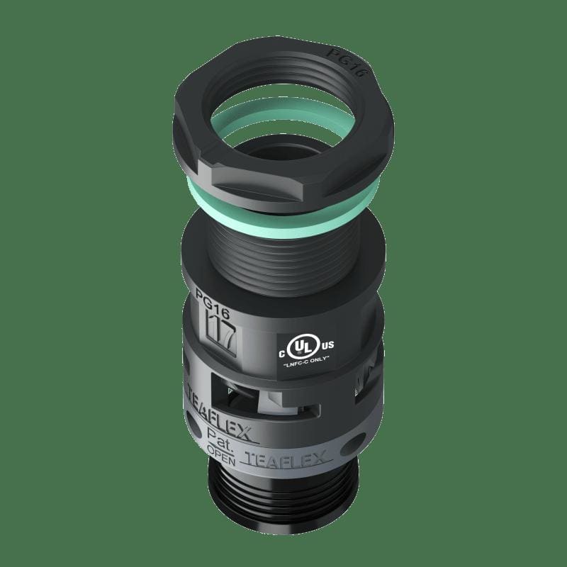 TEAFLEX TEAU8BSM17P16 RACC.NERO IP68 SM17 PG16