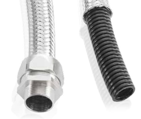 EURO 2000 SRL - UROPA6V2TRX223 Tubo Nylon PA6 V2 Trecc. Inox AISI304 ?2