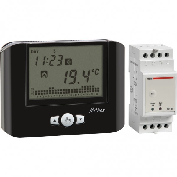 VEMER-SIBER GROUP S. - VEMVE426300 SET MITHOS RF NERO + ATTUATORE 1 CAN.