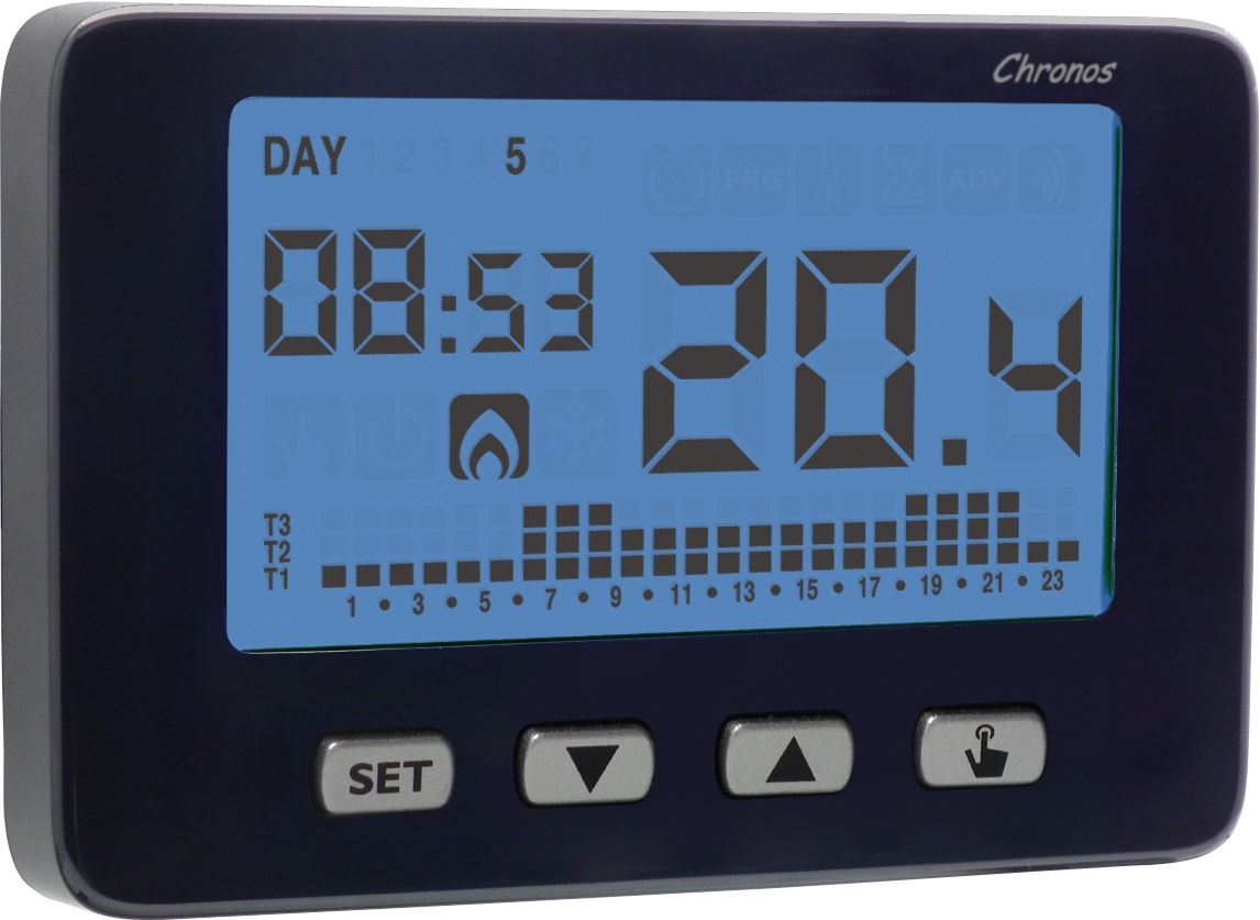 VEMER-SIBER GROUP S. - VEMVE726600 CHRONOS KEY NERO CRONOTERM. BATTERIA