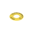 PIZZATO ELETTRICA - PZZVE TF32A5102 TARGHETTA CON FORO SAGOMATO DISCO GIALL