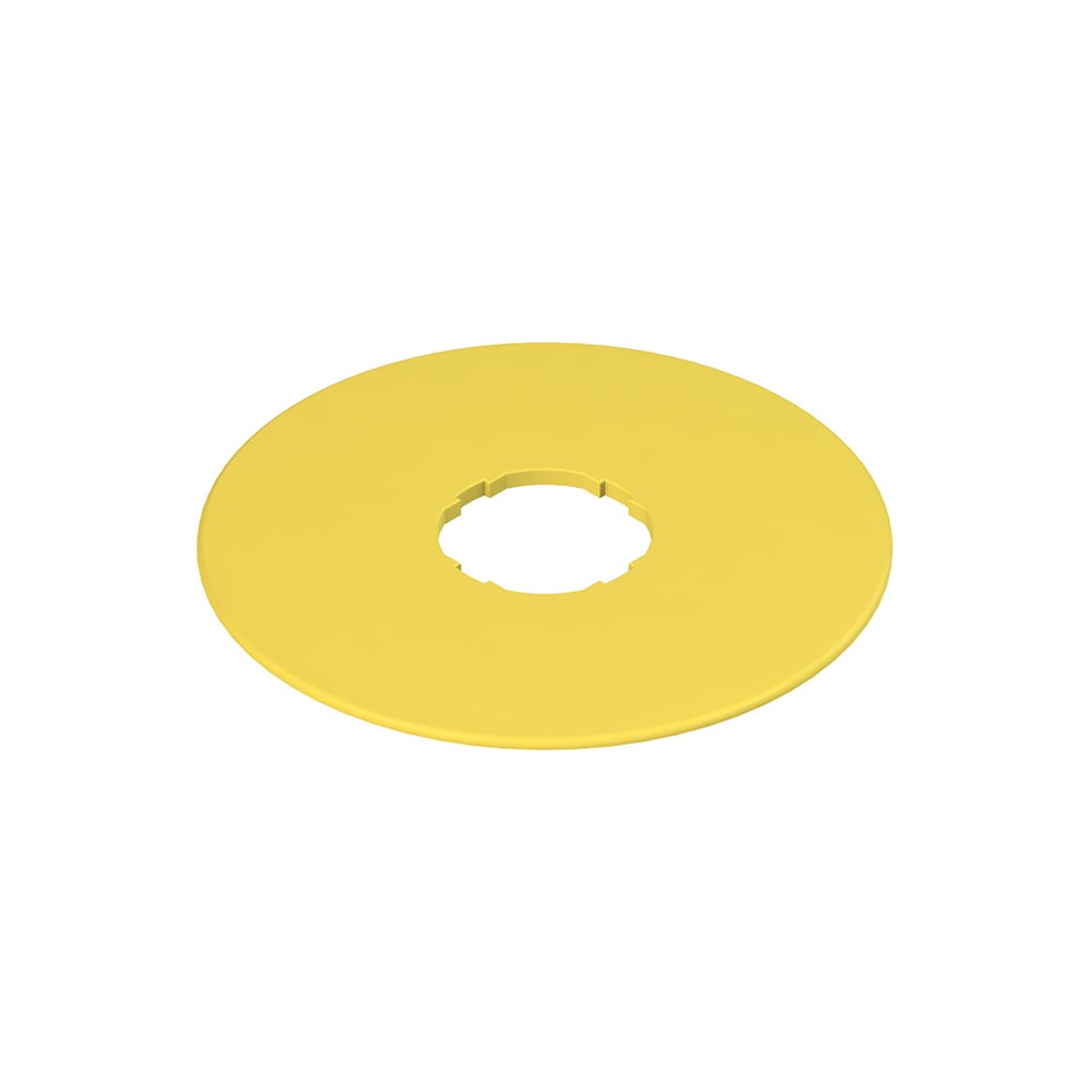 PIZZATO ELETTRICA S. - PZZVE TF32D5700 TARGHETTA CON FORO SAGOMATO DISCO GIALL