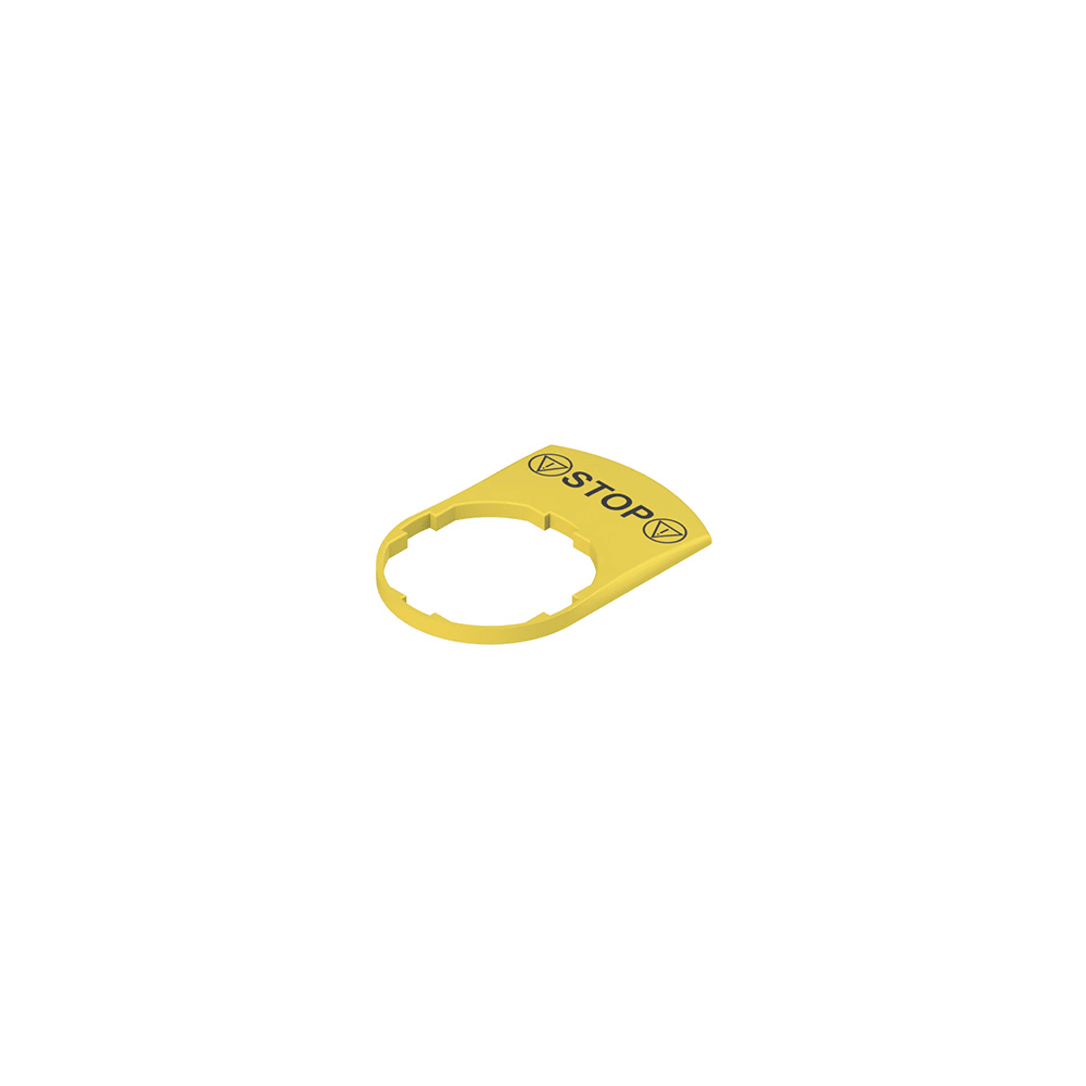 PIZZATO ELETTRICA PZZVE TF32H5125 TARGHETTA GIALLA CON MARCATURA PER INCI