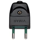 VIMAR SPA - VIW00200 Spina 2P 10A S10 assiale nero