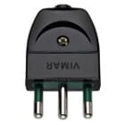 VIMAR SPA - VIW00202 Spina 2P+T 16A S17 assiale nero