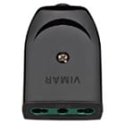 VIMAR SPA - VIW00223 PRESA 2P+T 16A P17/11 ASSIALE NERO