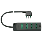 VIMAR SPA - VIW00404.CC Presa mult. 4P17/11+ S17 90° nero