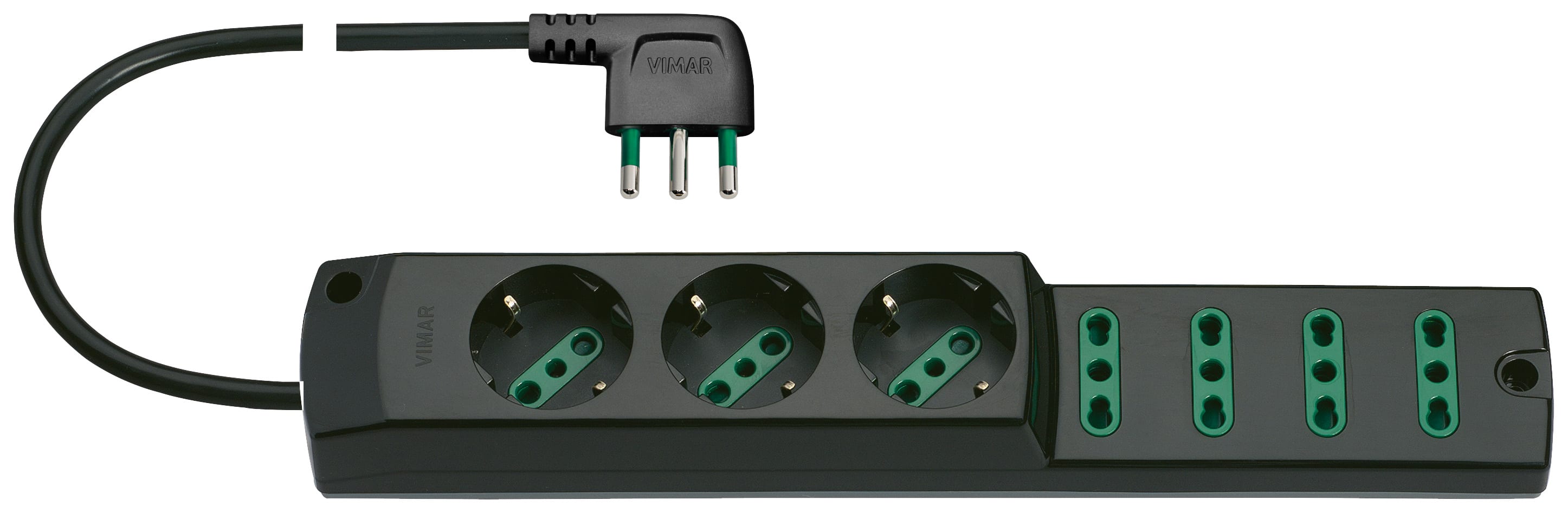 VIMAR S.P.A. - VIW00424.CC PRESA MULT. 3P30+4P17/11+S17 90° NERO