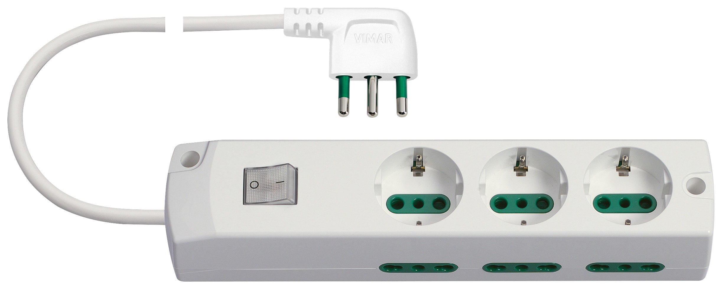 VIMAR S.P.A. - VIW00437.CC.B PRESA MULT.3P30+6P17/11+INT.+S1790° B.CO
