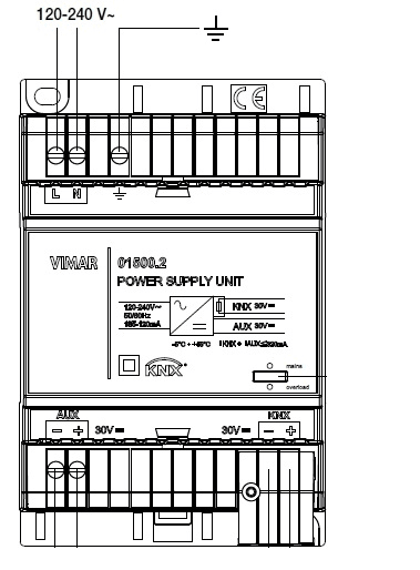 VIMAR S.P.A. - VIW01500.2 ALIMENTATORE 320MA KNX
