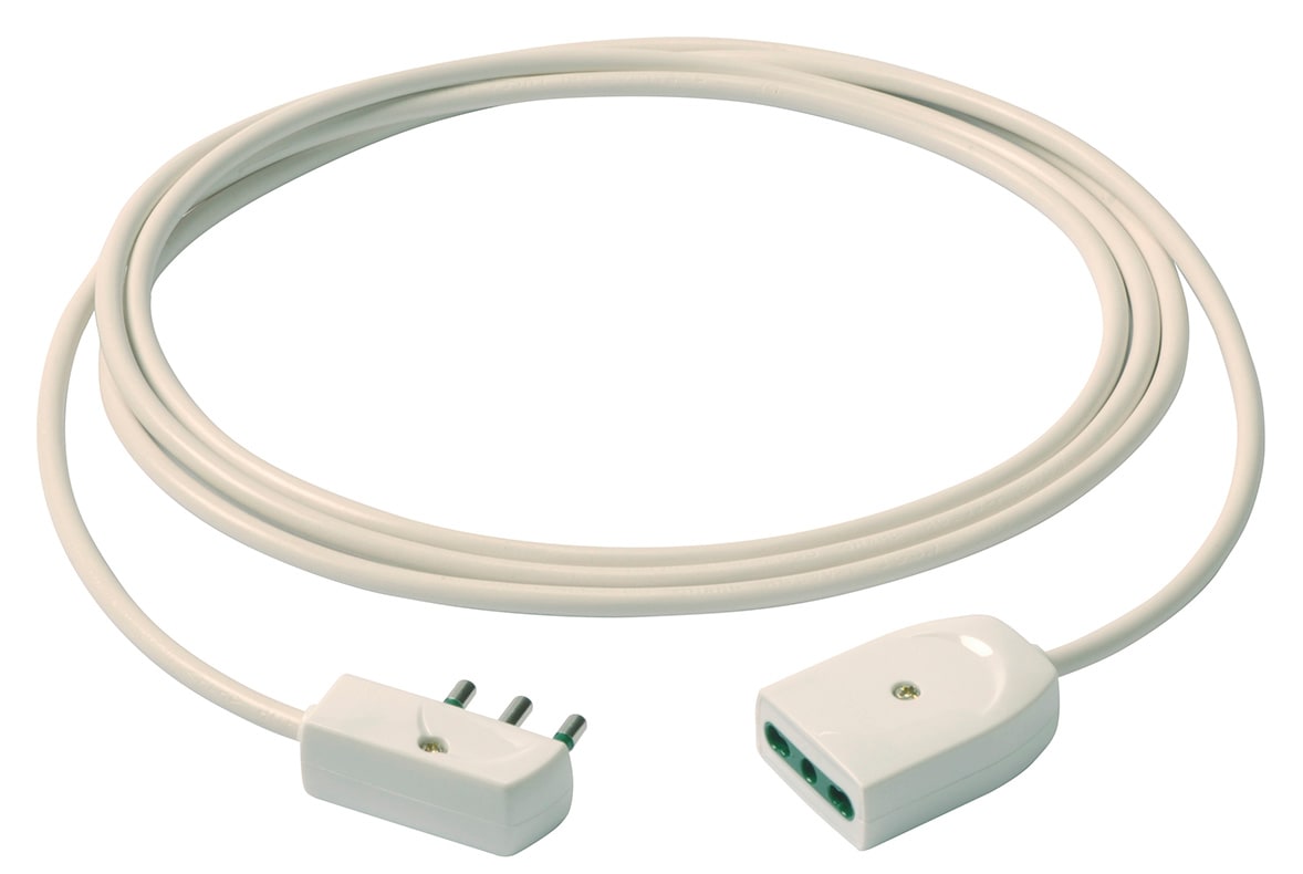 VIMAR S.P.A. - VIW0P32389.B CAVO PROLUNGA 3G1+SPINA PIATTA 5M BIANCO