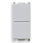 VIMAR SPA - VIW14066.SL DUE PULSANTI INDIPEND.1P NO+NO10A SILVER