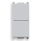 VIMAR SPA - VIW14066.SL DUE PULSANTI INDIPEND.1P NO+NO10A SILVER