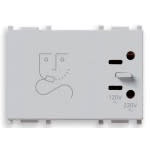 VIMAR S.P.A. - VIW14290.SL PRESA PER RASOIO 230V SILVER