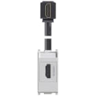 VIMAR SPA - VIW14346.H.SL Presa HDMI 2.1b con cavo a 90° Silver