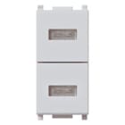 VIMAR SPA - VIW14388.SL DOPPIA SPIA NEUTRA SILVER