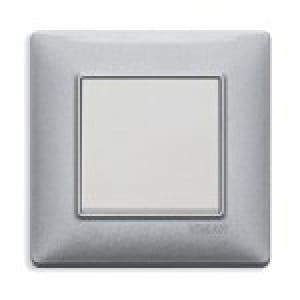 VIMAR S.P.A. - VIW14642.71 PLACCA 2M ARGENTO METALLIZZATO