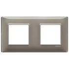 VIMAR SPA - VIW14643.40 Placca 4M (2+2) int71 Reflex cenere