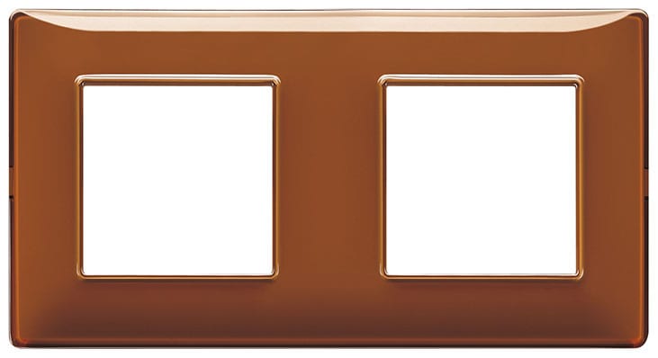 VIMAR S.P.A. - VIW14643.49 PLACCA 4M (2+2) INT71 REFLEX TABACCO