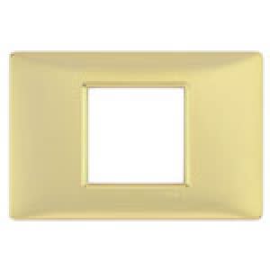 VIMAR S.P.A. - VIW14652.24 PLACCA 2M CENTRALI ORO LUCIDO