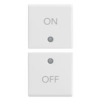 VIMAR S.P.A. - VIW14751.1 DUE MEZZI TASTI 1M SIMBOLI ON/OFF BIANCO