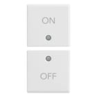 VIMAR SPA - VIW14751.1 DUE MEZZI TASTI 1M SIMBOLI ON/OFF BIANCO