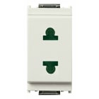 VIMAR SPA - VIW16234.B PRESA SICURY 2P 15A USA+EU D4,8MM BIANCO