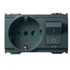 VIMAR S.P.A. - VIW16276 PRESA 2P+T 16A P30 INTB+MT C16 GRIGIO