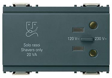 VIMAR S.P.A. - VIW16290 PRESA PER RASOIO 230V GRIGIO