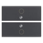 VIMAR SPA - VIW16842.0 Due mezzi tasti 2M simbolo O grigio