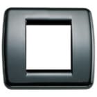 VIMAR SPA - VIW17093.34 PLACCA RONDO 1-2M NICHEL SPAZZOLATO