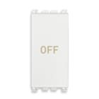 VIMAR SPA - VIW19056.33.B PULSANTE 1P NO+NC 10A SIMBOLO OFF BIANCO