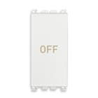 VIMAR SPA - VIW19056.33.B PULSANTE 1P NO+NC 10A SIMBOLO OFF BIANCO