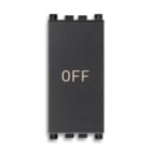 VIMAR SPA - VIW19056.33 PULSANTE 1P NO+NC 10A SIMBOLO OFF GRIGIO