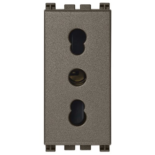 VIMAR S.P.A. - VIW19203.M Presa 2P+T 16A P17/11 Metal