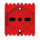 VIMAR SPA - VIW19210.R PRESA 2P+T 16A UNIVERSALE ROSSO