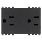 VIMAR SPA - VIW19246 DUE PRESE 2P+T 15A USA+SASO GRIGIO